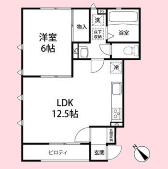 ベルリード春岡の間取り