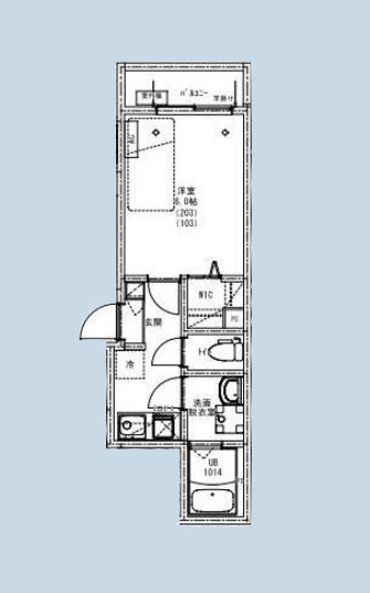 KEIAI RESIDENCE 北野の間取り