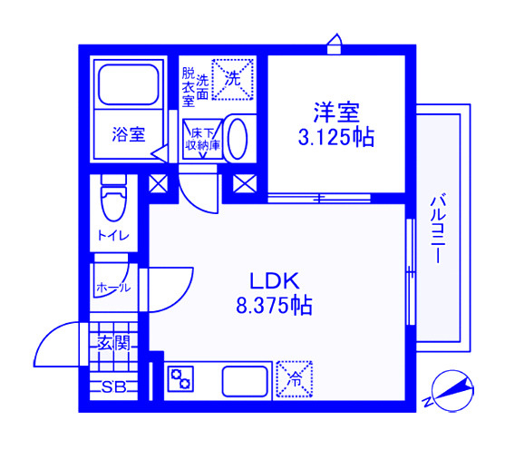 コンフィデンス東大宮Aの間取り