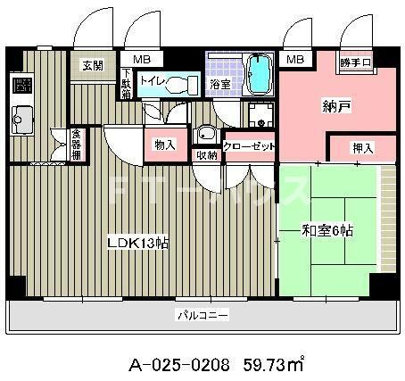 アンダルシア市川の間取り