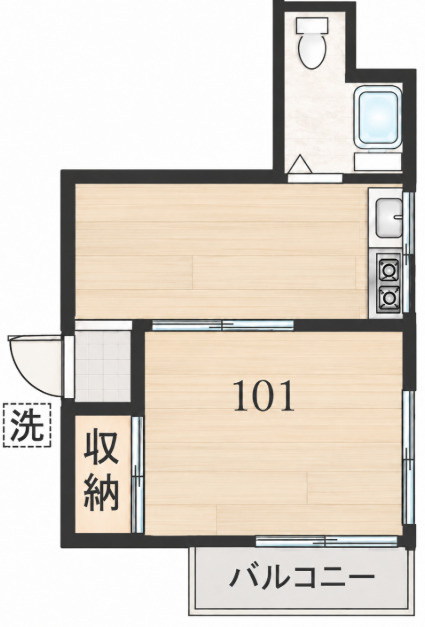 若宮カラタハイツの間取り