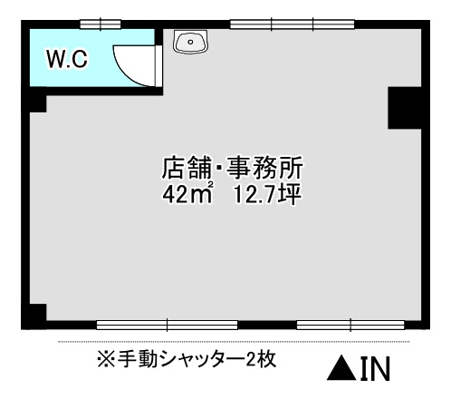 ペルテ長居1階の間取り