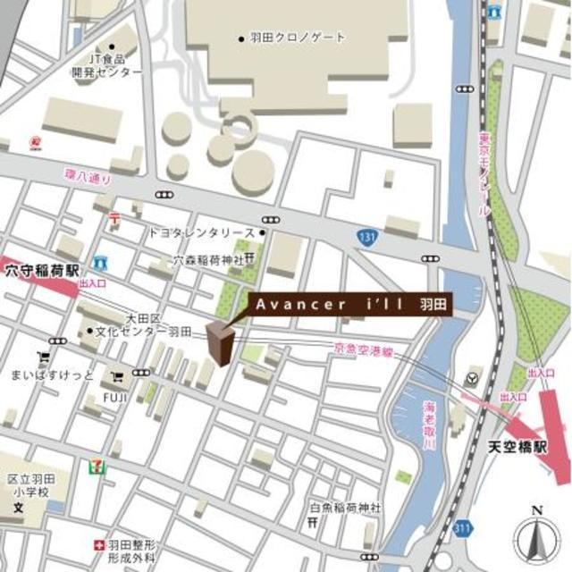 Avancer i'll(アヴァンセアイル羽田の地図|地図