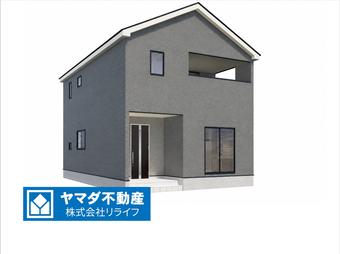 クワイエ　本巣市上真桑第４　全７区画分譲の外観|■２号棟
■YAMADA電機の　ヤマダ不動産　株式会社リライフ　大垣店■
耐震性能・制震性能を備えたおうち！
震度７の揺れに鍛えられた、建築基準法の1.5倍の壁量と制振装置（SAFE365）を完備