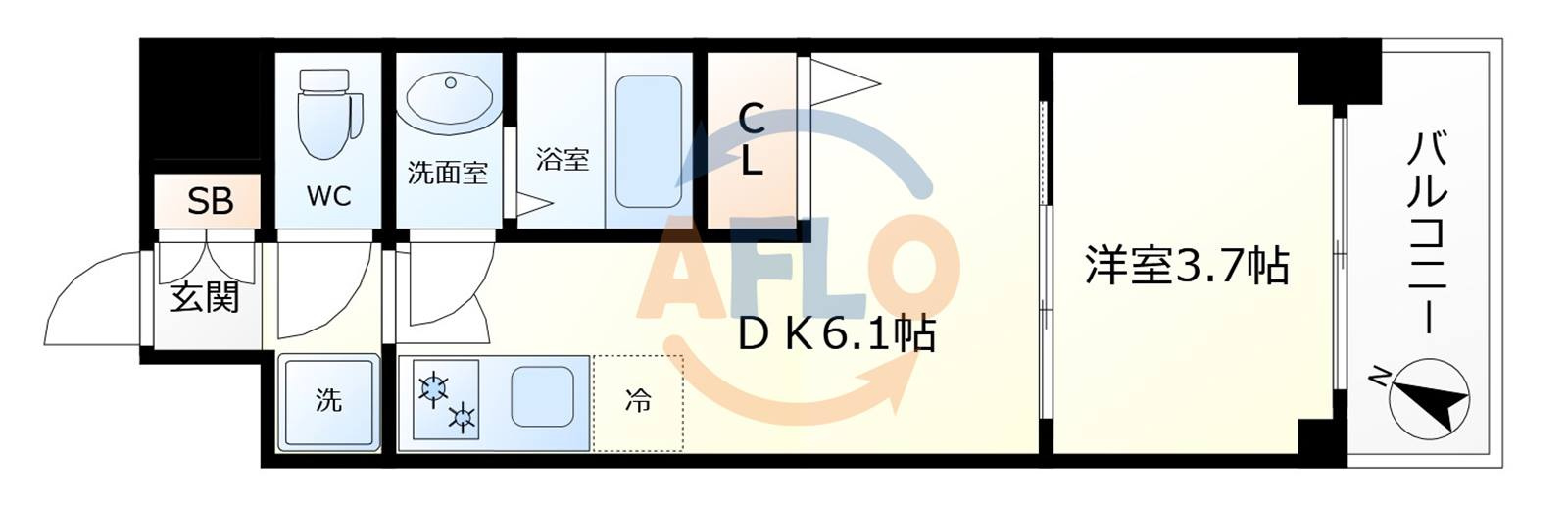 リヴェント福島野田　吉野小学校校区の間取り|リヴェント福島野田　間取り