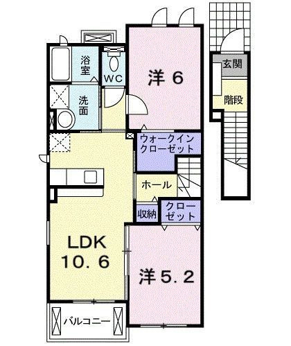 サンパティークⅡの間取り