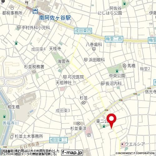 スカイコート阿佐ヶ谷第２の地図