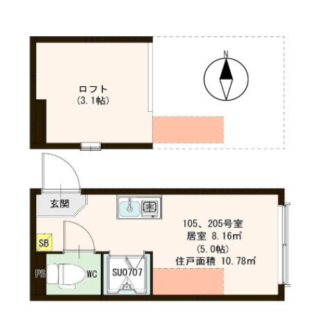 ハーモニーテラス新小岩Ⅱの間取り