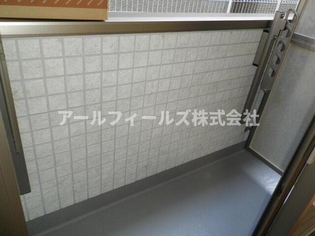 アフェット松戸のバルコニー