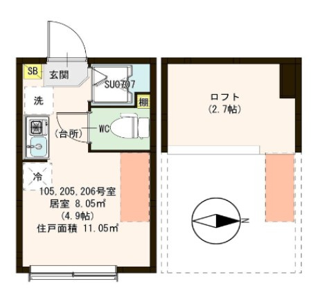 エスタディオ北千住　の間取り
