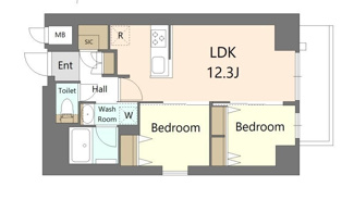 【間取り】 | S-RESIDENCE王子enable | 間取りです。