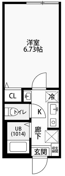 Venus Lagoon三枚町の間取り