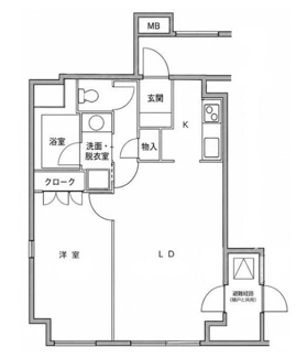【間取り】 | 麻布十番ハイツ | 間取りです。