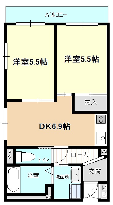 シェルコート則武の間取り