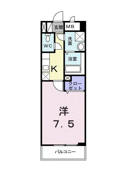 パールドゥＮ　府中の間取り