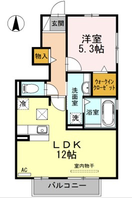【間取り】 | ペルテ飛鳥 A棟【名古屋市賃貸・瑞穂区】