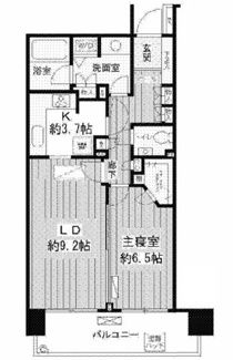 【間取り】 | ＡＱＵＡＣＩＴＹ芝浦 | 間取りです。