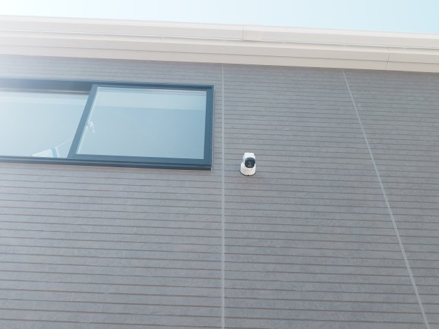 クレイドルガーデンさぬき市志度第２◇耐震等級３取得の地震に強いオール電化住宅です！の防犯設備|３号棟防犯カメラ
屋外に設置された防犯カメラは、不審者や犯罪者への犯罪抑止と侵入者をいち早く察知し、犯行を未然に防ぐ効果に期待できます(^^♪