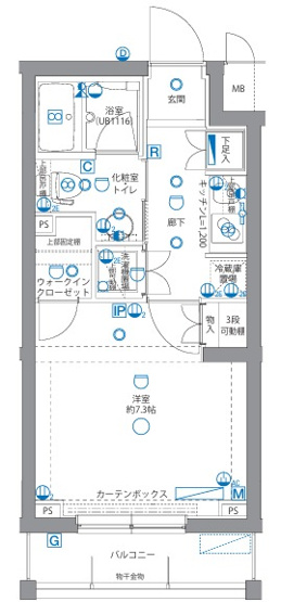 【間取り】 | パティーナ下丸子 | 間取り図