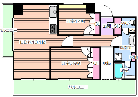 【間取り】 | シティエール東梅田Ⅱ