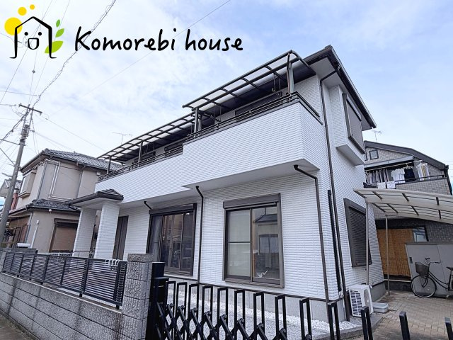 桶川市朝日3丁目　中古一戸建ての庭|注文住宅中古戸建て、敷地50坪ございます。
