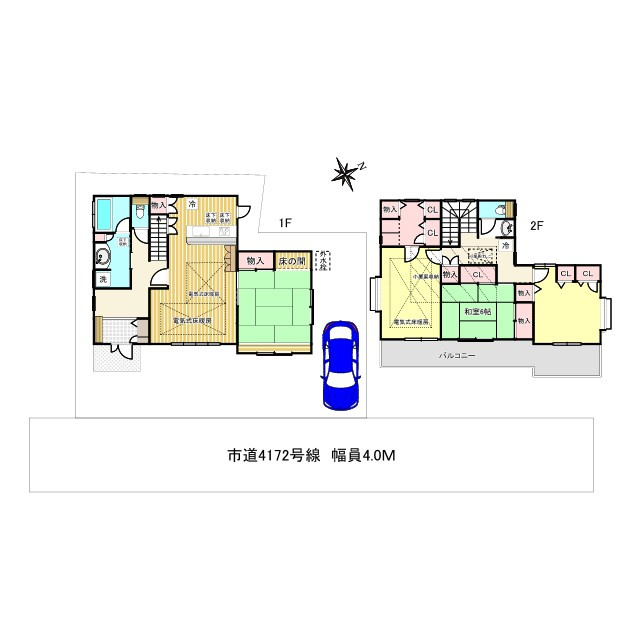 桶川市朝日3丁目　中古一戸建ての間取り|4LDK・土地面積168.70m2・建物面積132.90m2
