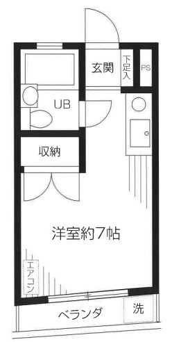 浮間パークハイツ　１０２の間取り