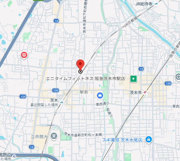 フローリッシュ茨木の地図