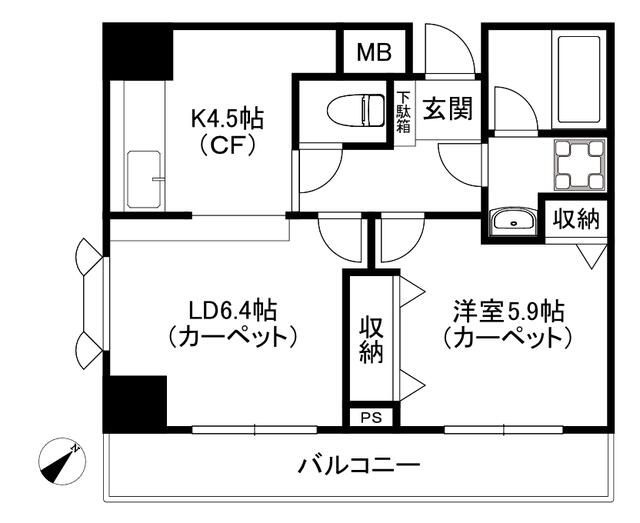 宮元町齋藤ビルの間取り