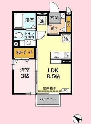 エストモナリエの間取り