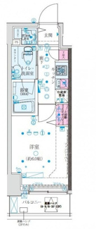 【間取り】 | クレイシア巣鴨駅前 | 間取りです。