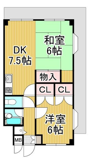 【間取り】 | サンライズⅢ