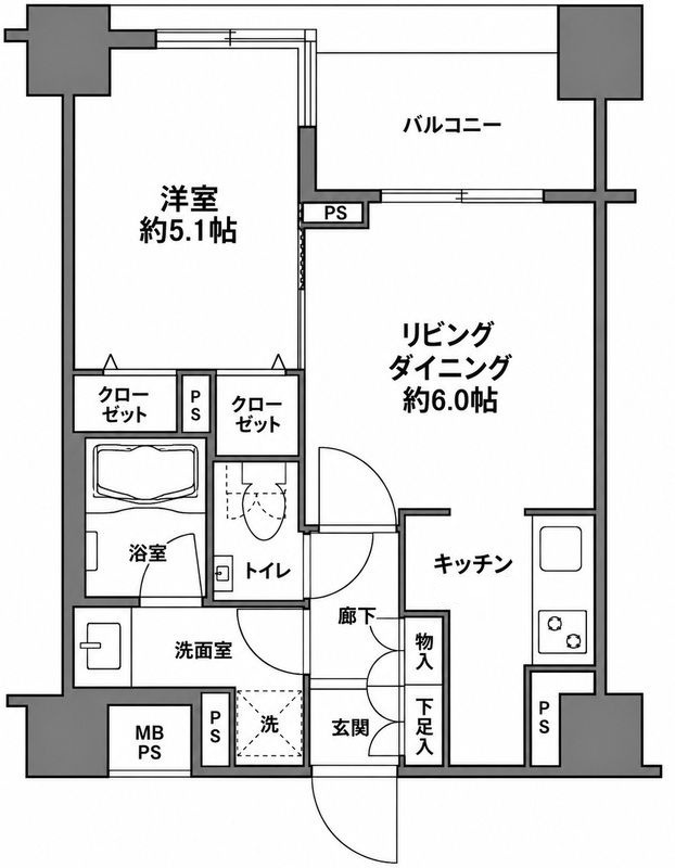 クリオ三ノ輪ラ・モードの間取り|間取りです。