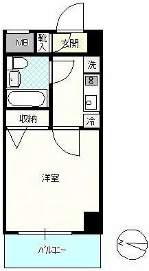 エヴェナール東中野の間取り