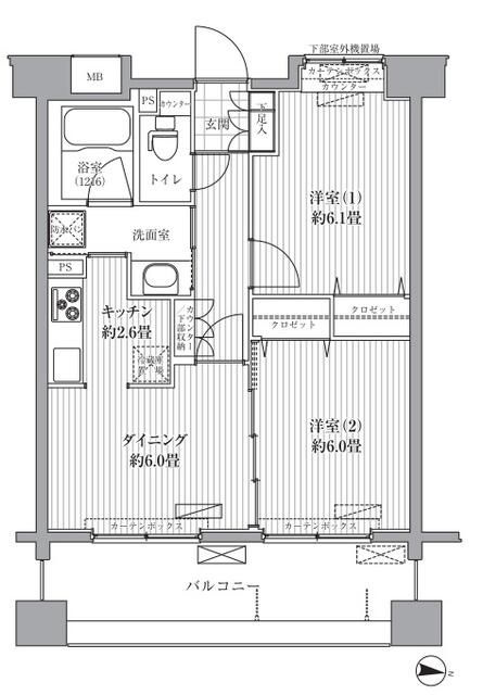リベルタ港北の間取り