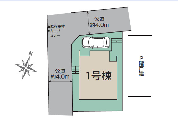 【仲介手数料半額】富士見市渡戸3丁目の区画図