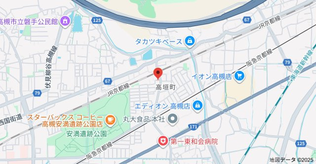 アヴァンセ高槻の地図