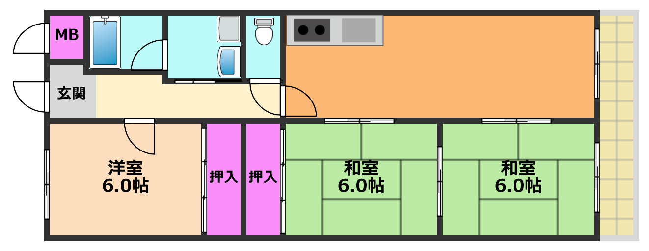 アヴァンセ高槻の間取り