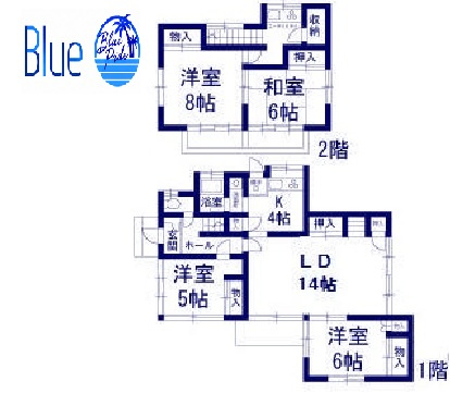 【間取り】 | 稲村ヶ崎１丁目貸家