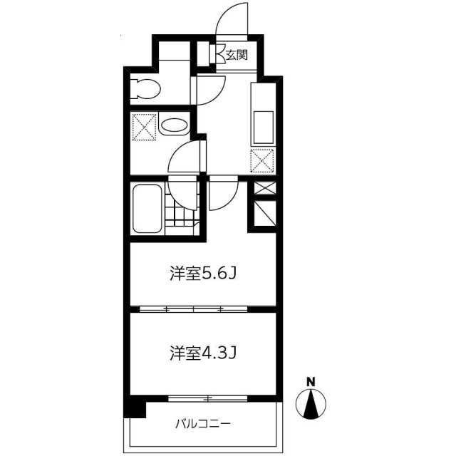 ラポール上板橋の間取り