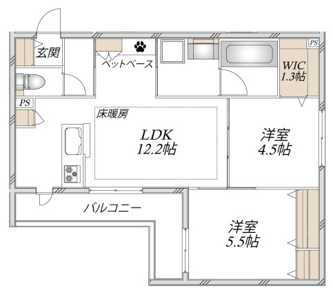 La　Maison　Mateの間取り