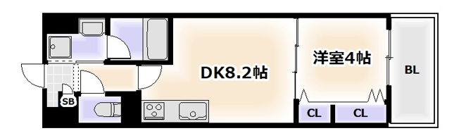 【間取り】 | エグゼ難波ザ・ゲート