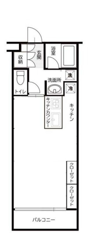 デュオ・スカーラ高輪 の間取り|間取りです。