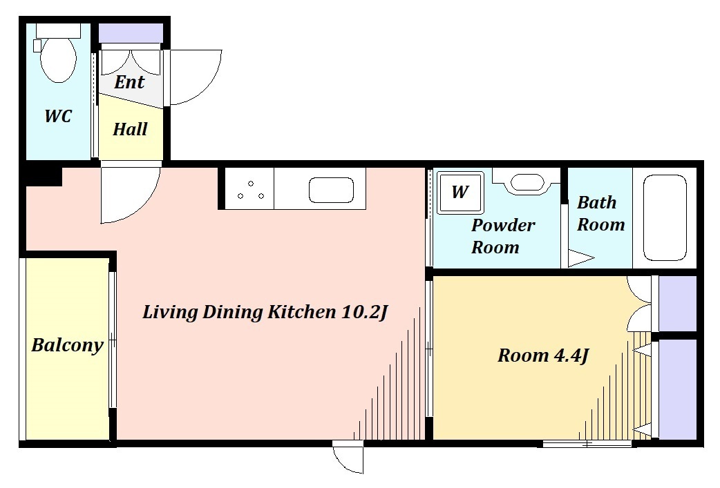 room　OOSAKIの間取り