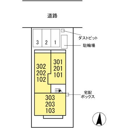 ヘリテージの駐車場|駐車スペースもあります