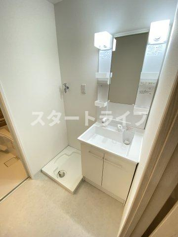 大阪市東淀川区西淡路１丁目の賃貸マンションの洗面所