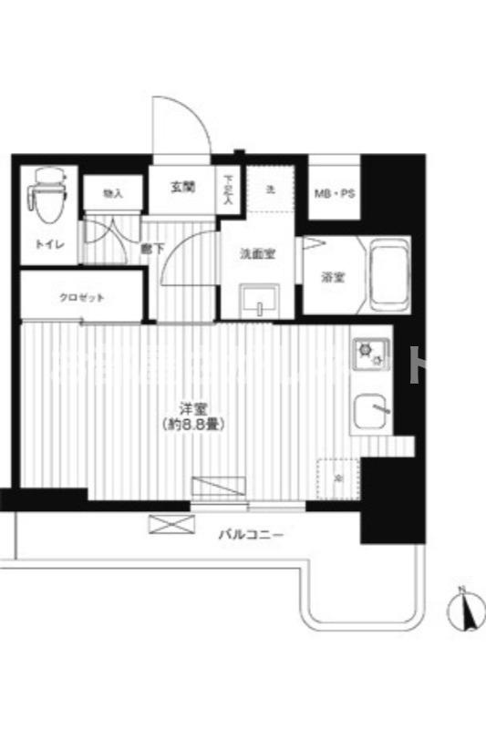 リーノ新宿若松町【おとり物件なし】#学生・社会人にオススメ！初期費用分割払いOK！の間取り