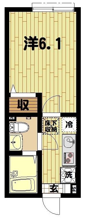 ラ・シャンブル溝の口の間取り|間取りです。