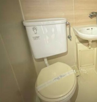 稲城市東長沼の賃貸マンションのトイレ