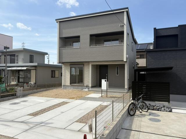 仲介手数料無料）一宮市浅井町大日比野１棟／１期１号棟の外観|おしゃれな外観です